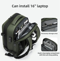 Expandable &amp; Waterproof Travel Backpack with Vacuum Compression – Arvid