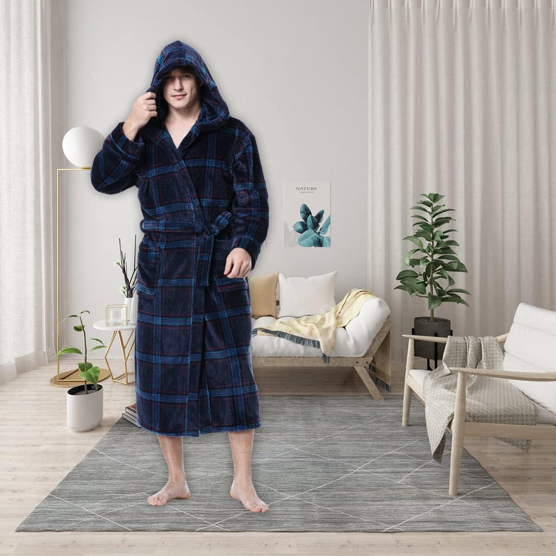 Luxuriöser Herren Bademantel mit Kapuze - Lars