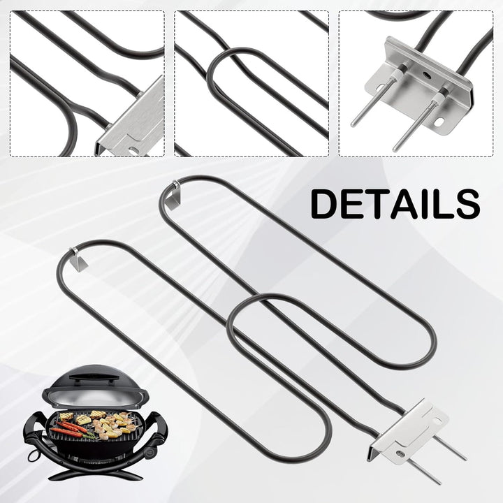 Hochleistungs-Heizspirale aus Edelstahl 2200W für elektrischen Outdoor-BBQ – Zeythra