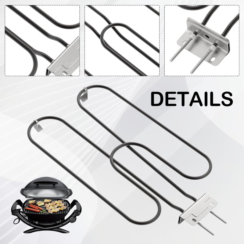 Hochleistungs-Heizspirale aus Edelstahl 2200W für elektrischen Outdoor-BBQ – Zeythra