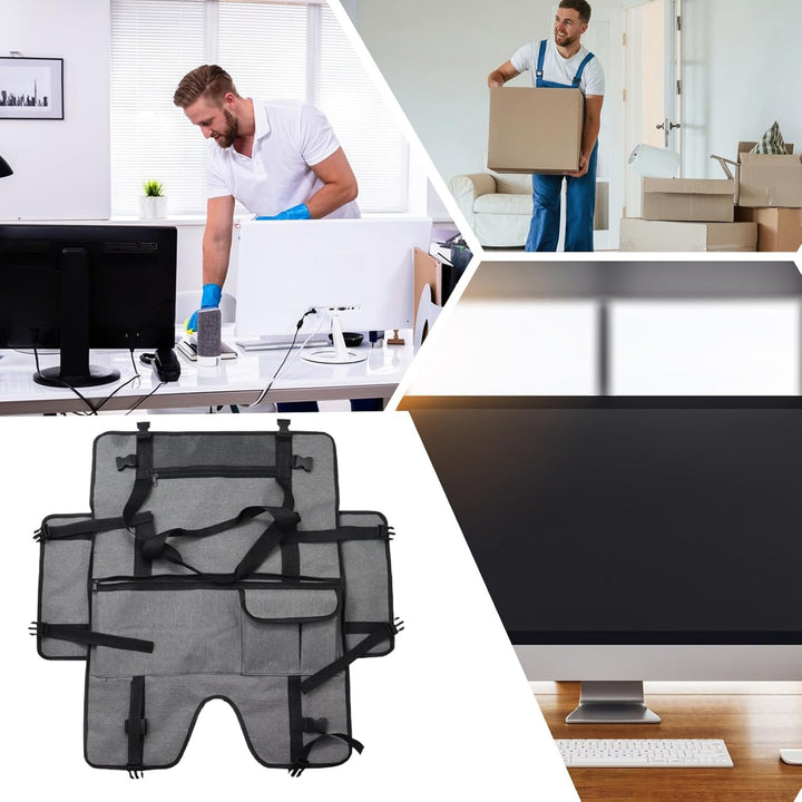 Draagbare Monitorhoes – Beschermende Stofdichte Monitortas met Flanellen Voering – Veynor