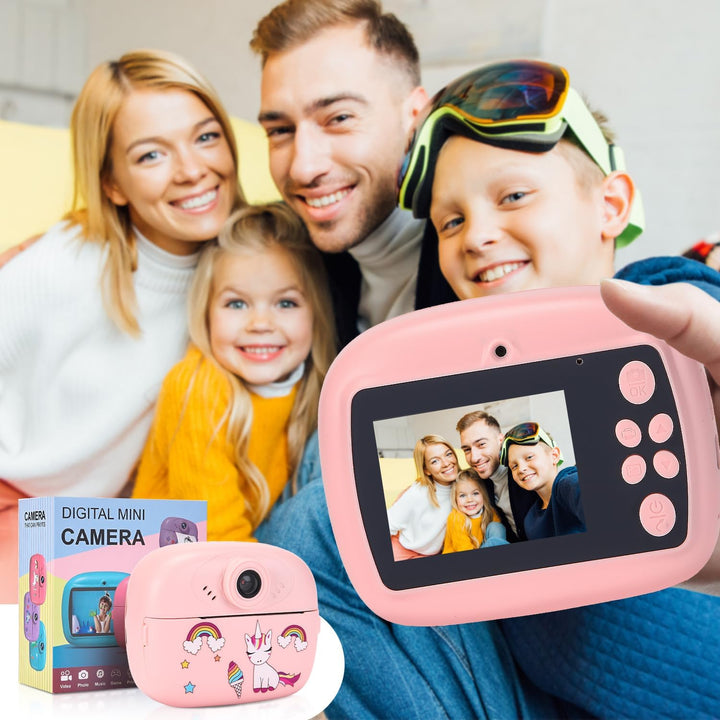 Print Kids Camera with Dual Lens, HD Video and Creative Set – Lymora