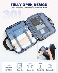 15.6" Laptop Trolley with Multiple Compartments & Airline Approved Dimensions