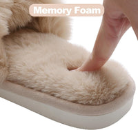 Fuzzy Slippers with Memory Foam - CloudStep