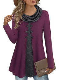 Stijlvolle Colorblock Pullover Sweatshirt voor Dames - Bella