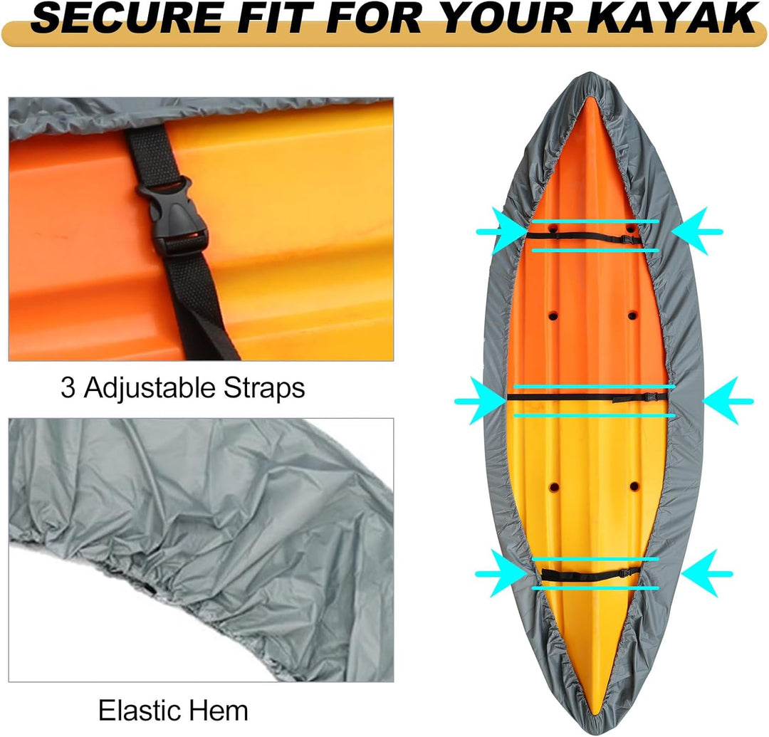 Waterproof UV Resistant Kayak Cover with Adjustable Straps – Marivor 