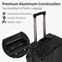 Aluminium Frame Handbagagekoffer met TSA-slot & Stille Wielen
