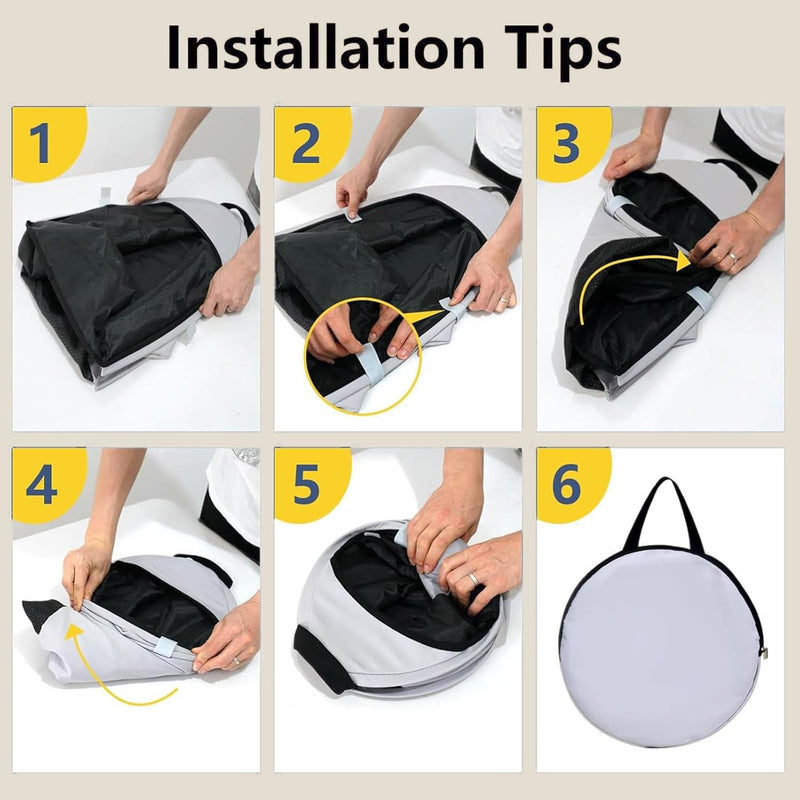 Laptop Zonnescherm – Vouwbare Antireflectie Privé Tent voor 13–16" Apparaten – Travory