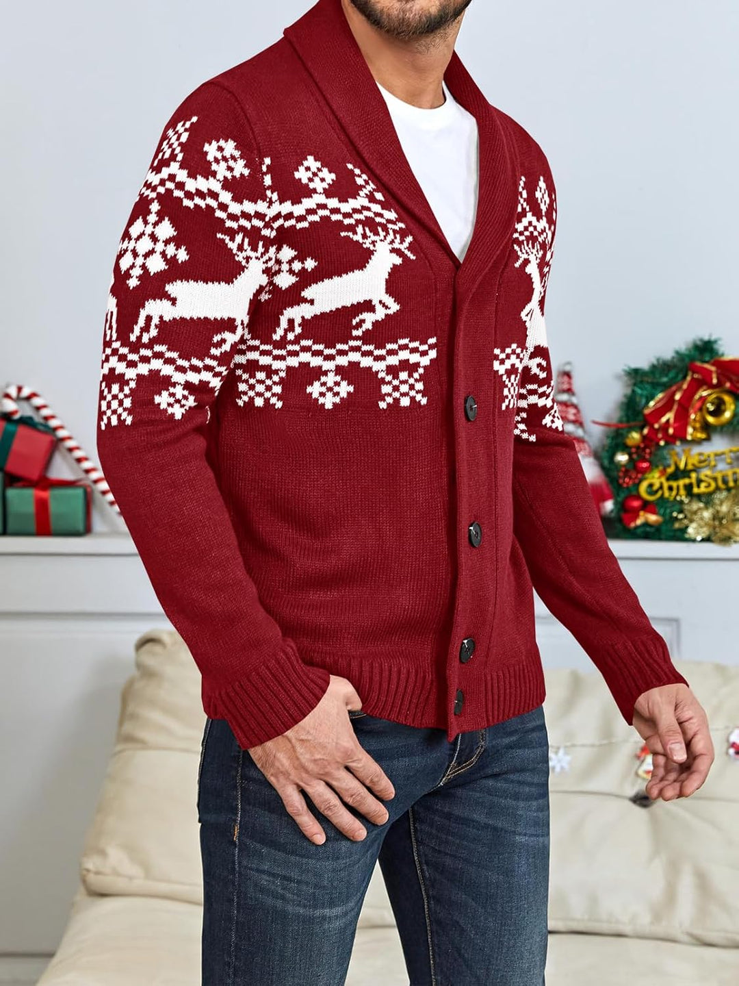 Bequemer gestrickter Herrenpullover - Lucas