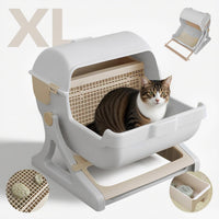 Automatische Geurloze Kattenbak met Open-Top Ontwerp – Felvora