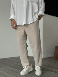 Luxuriöse Herrenhose aus weichem Stoff – Alessio