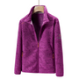 Damen Outdoor-Fleecejacke winddicht mit Pflanzenmuster – Marit