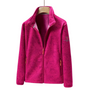 Damen Outdoor-Fleecejacke winddicht mit Pflanzenmuster – Marit
