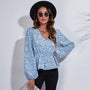 Luftige & bunte Damenbluse mit Muster - Leona