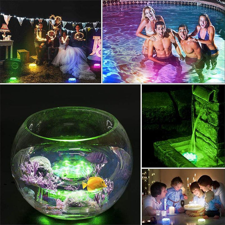 Waterdichte LED Onderwaterlamp met Afstandsbediening - GlowRipple