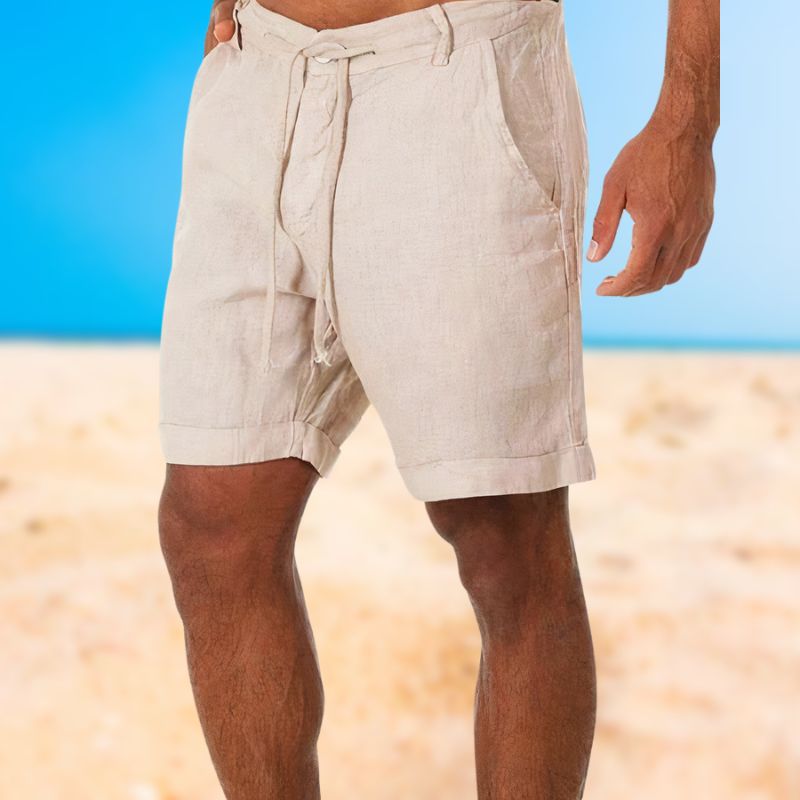 Luxuriöse Leinen-Herren-Shorts - Armand