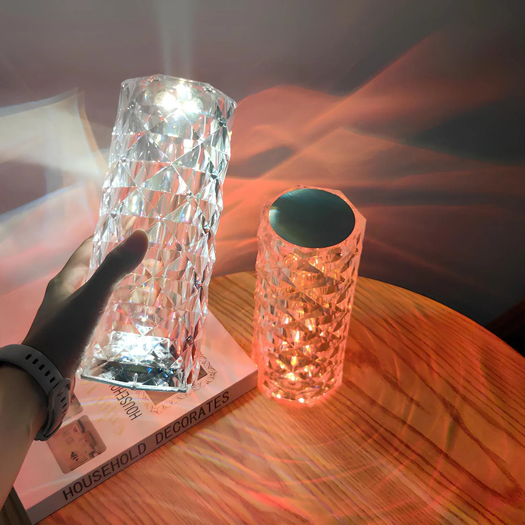 Kristall-Tischlampe mit Touchsteuerung - Aurora