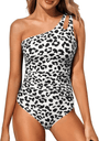 Damen Badeanzug mit One-Shoulder Design und Bauchkontrolle – Valeria
