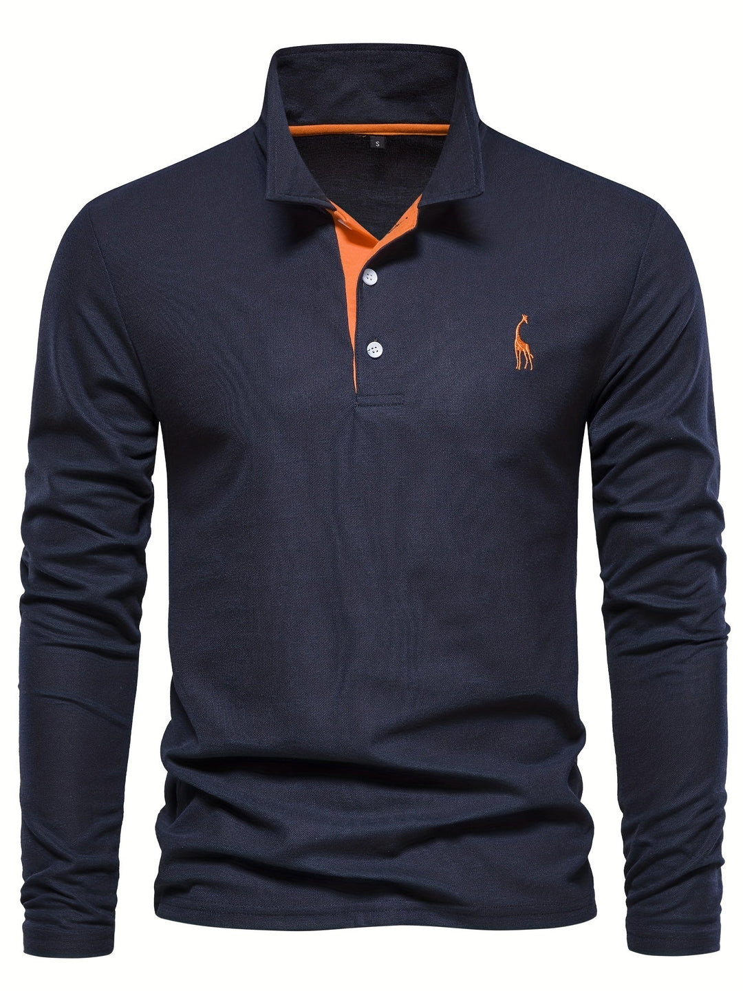 Bequemer Herren Polo mit Langen Ärmeln