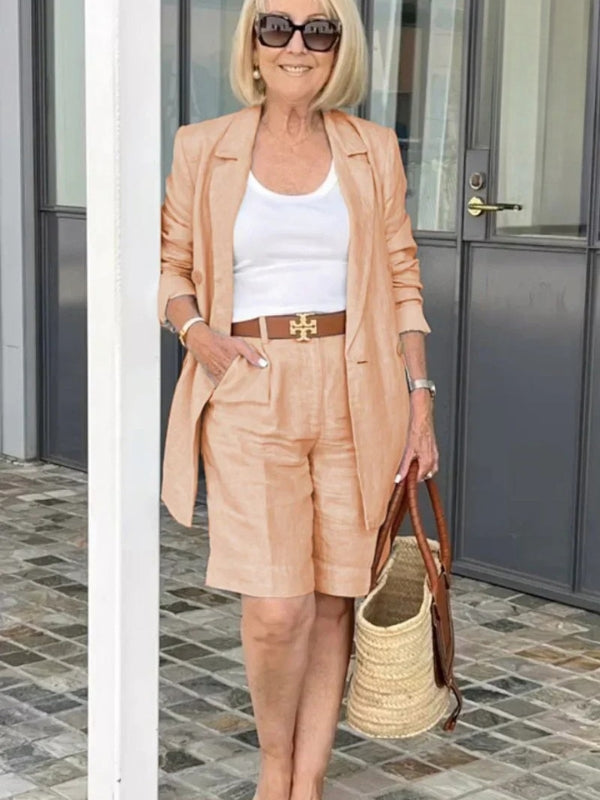 Trendiges Damen-Leinen-Sommer-Set – Camille