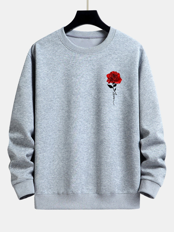 Damen-Sweatshirt mit Rosenmuster - Amelia