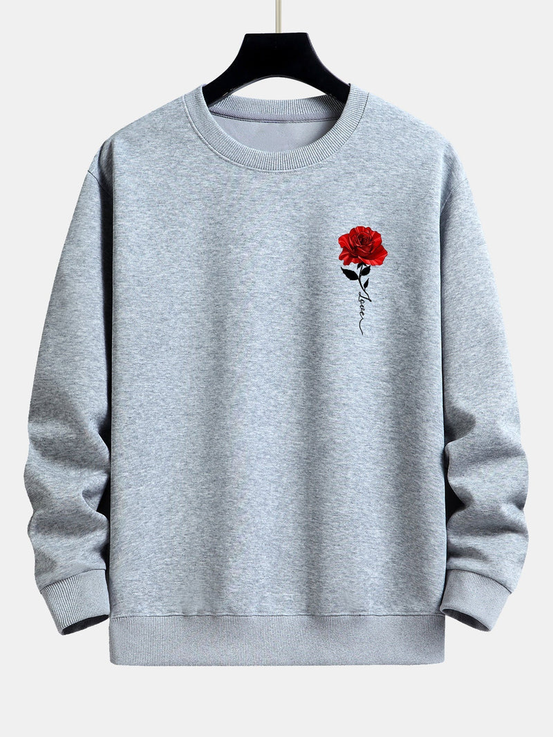 Damen-Sweatshirt mit Rosenmuster - Amelia