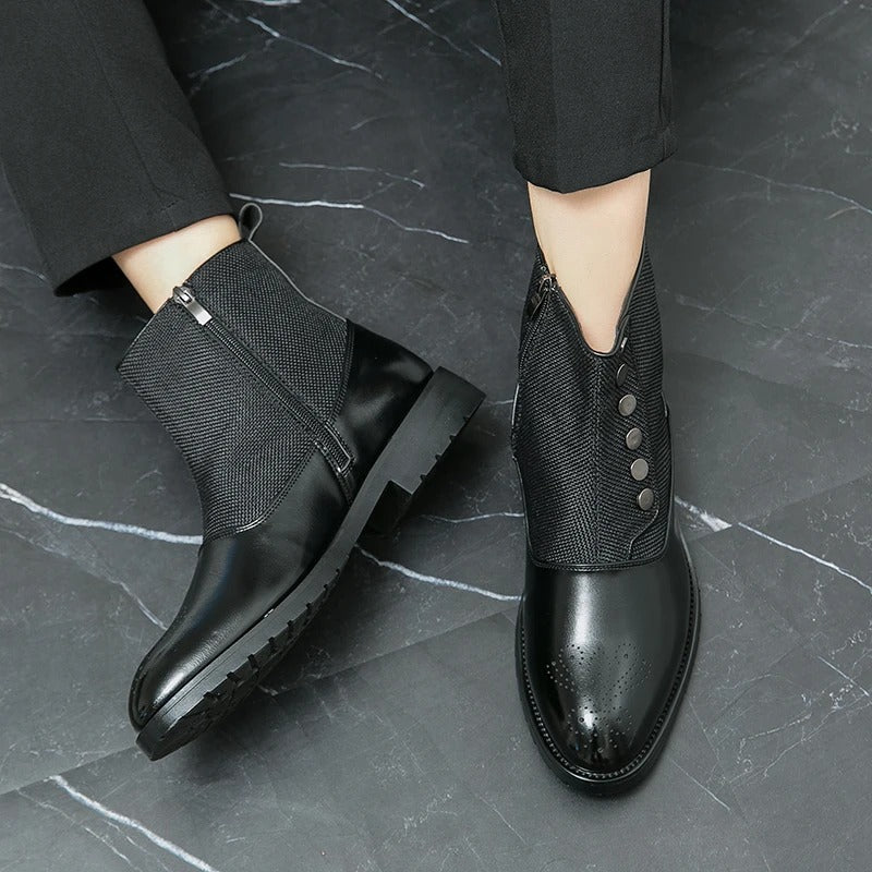 Luxuriöse Herren-Lederstiefel - Levi