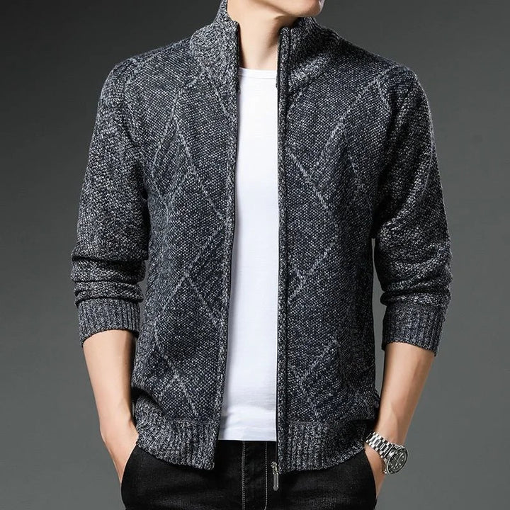StripeZip Vest | Trendy striped winter vest