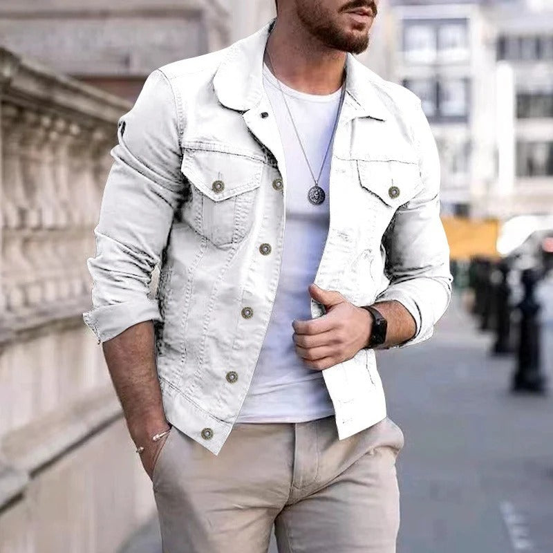 Herren-Denimjacke mit Slim-Fit-Passform – Milan