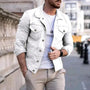 Herren-Denimjacke mit Slim-Fit-Passform – Milan