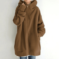 Bequemer Damenpullover mit Kapuze - ComfyHood