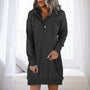 Minimalistischer langer Damen-Hoodie – Valeria