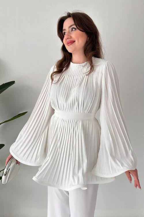 Ladies Pleated Clothing Set – Selene