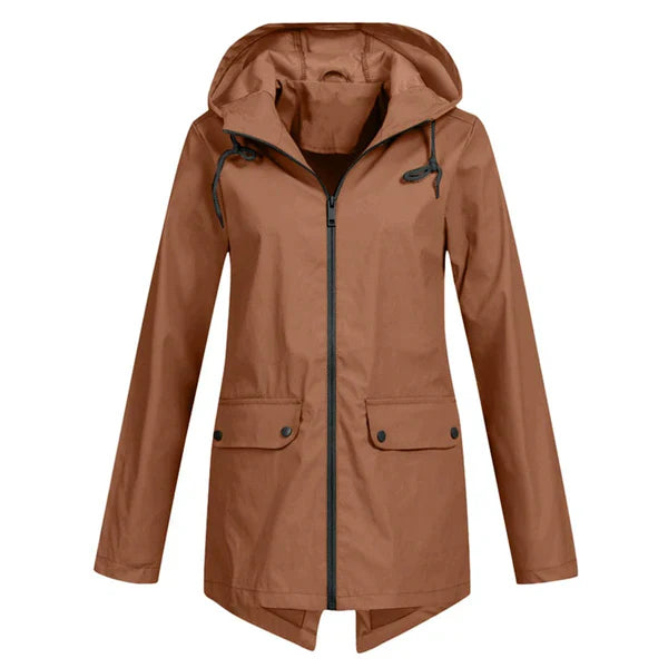Trendy Dames Regenjas met Capuchon - Liora