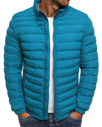 Einfarbige Jacke mit Reißverschluss - Ethan