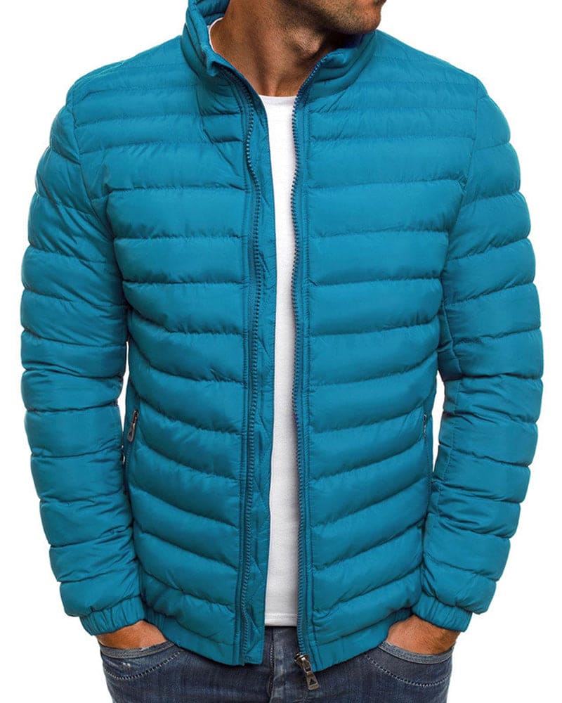 Einfarbige Jacke mit Reißverschluss - Ethan