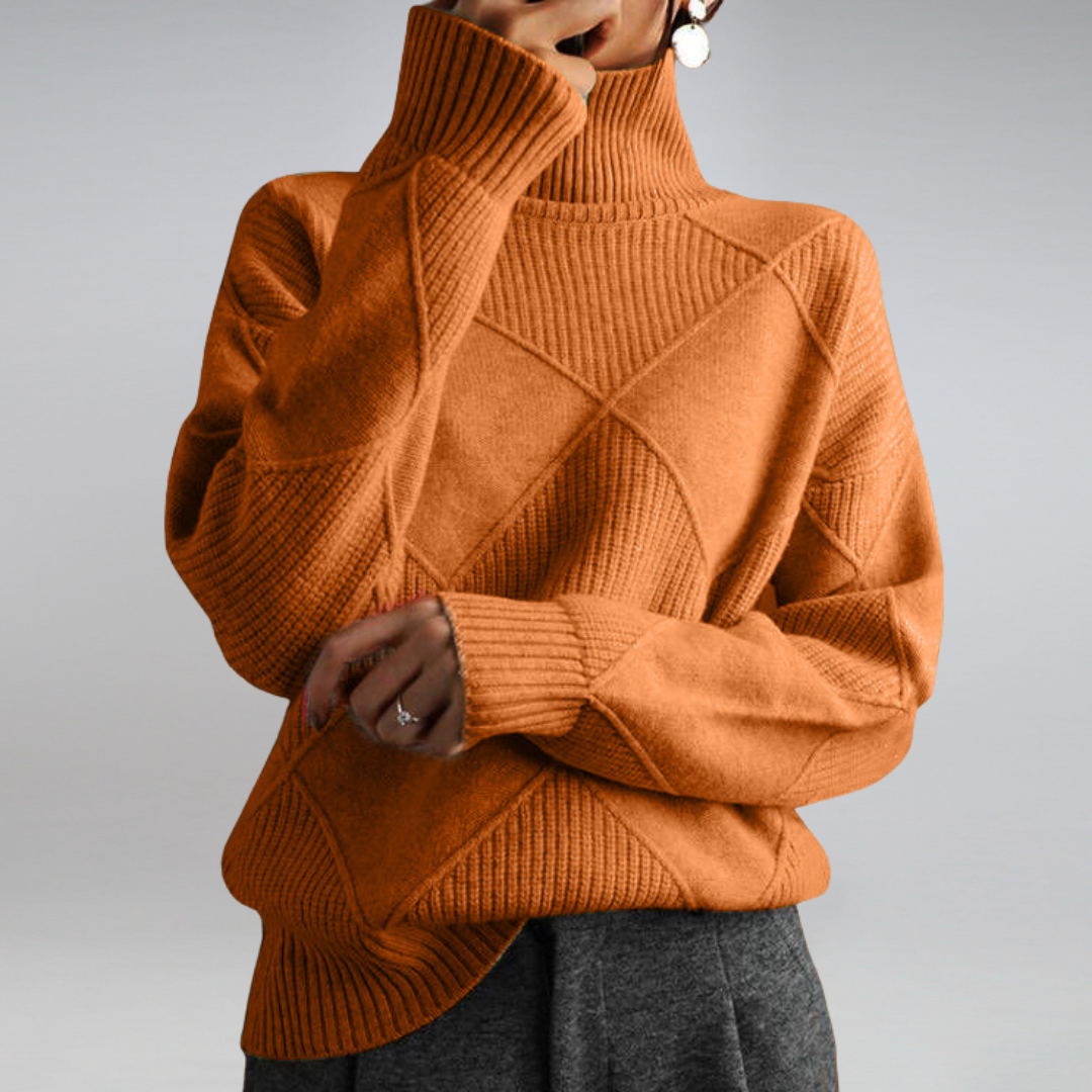 Stilvoller Damenrollkragenpullover - Isabella