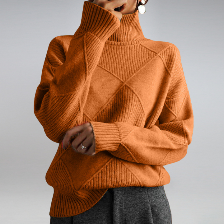 Stilvoller Damenrollkragenpullover - Isabella