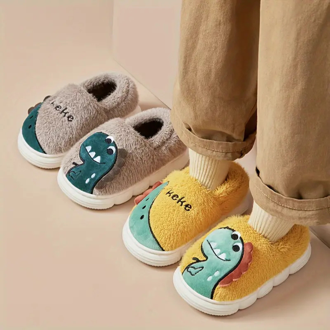 Children's Slippers with Dino Design – DinoSteps