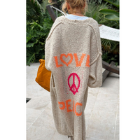 Trendige lange Strick-Cardigan - Sofia