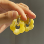 Gold Vergoldete Blumen Ohrringe - Valeria