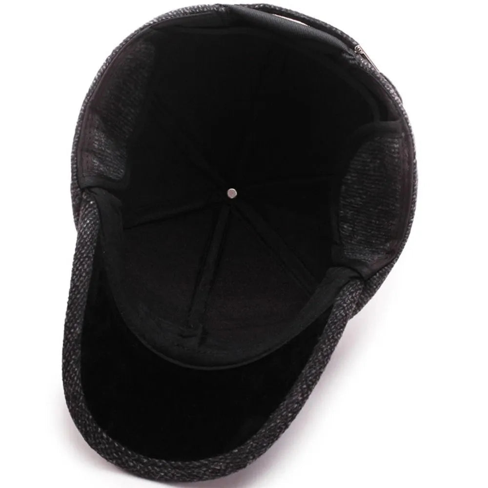 Classic Winterpet | Nostalgische wollen snap cap