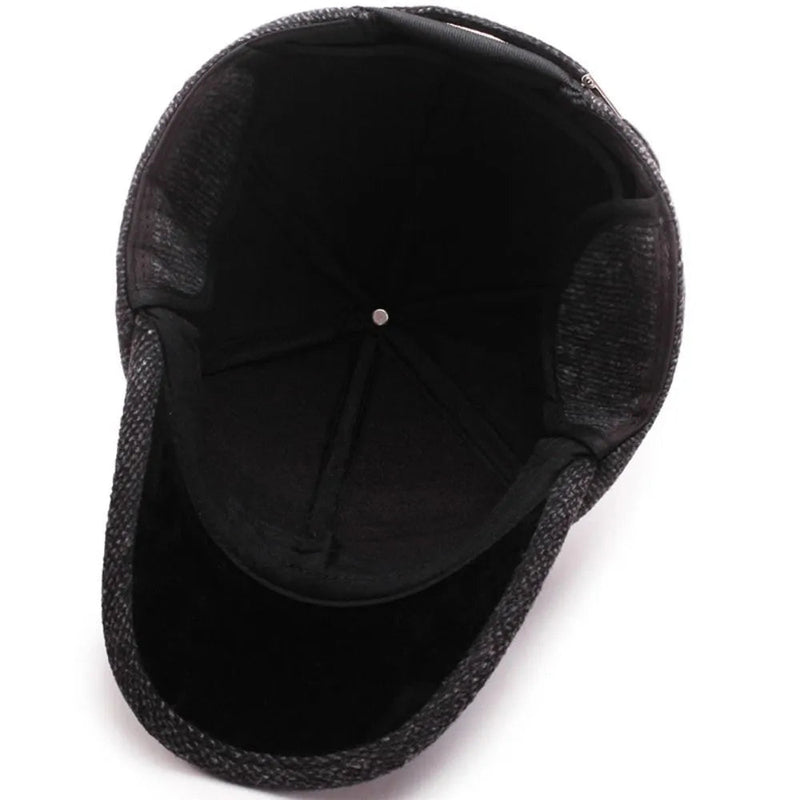 Classic Winterpet | Nostalgische wollen snap cap