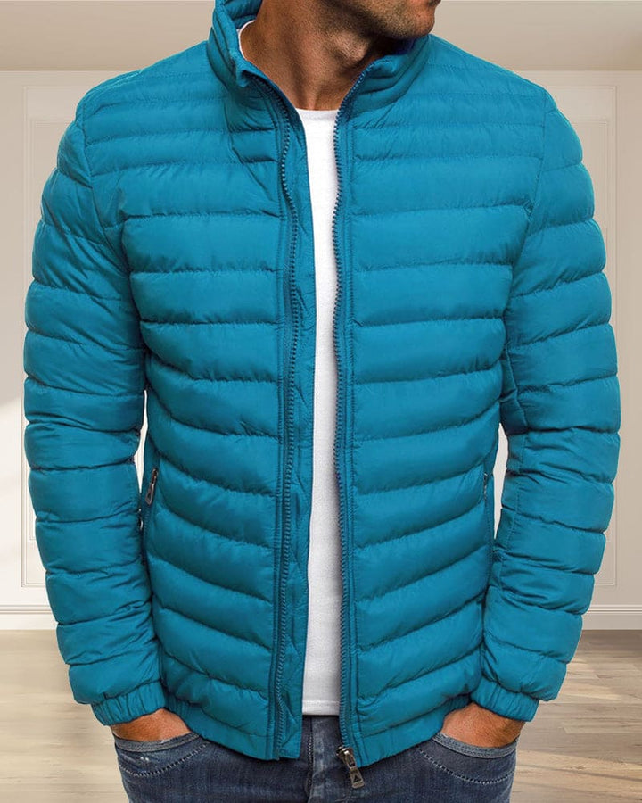 Einfarbige Jacke mit Reißverschluss - Ethan