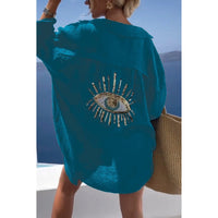 Leinen Damenbluse mit Knopfleiste – Marise