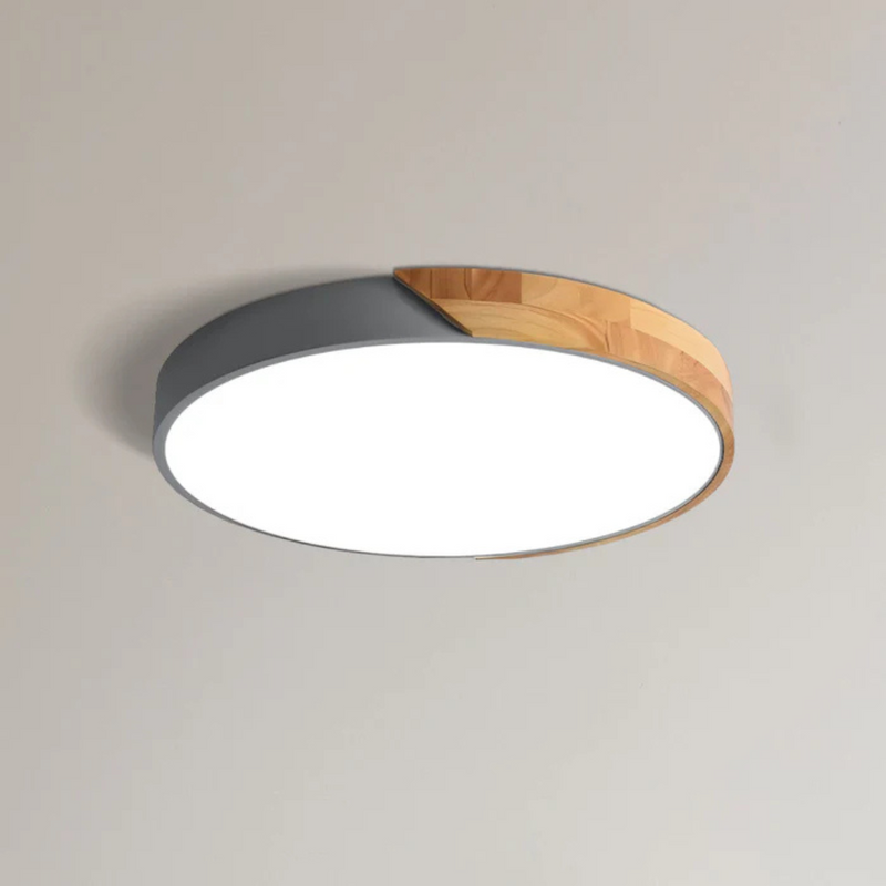 Delos Scandi Wood Ceiling Light | Natural LED Design Lamp 20