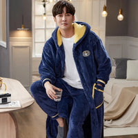Hooded Bathrobe Set | With Matching Lounge Pants