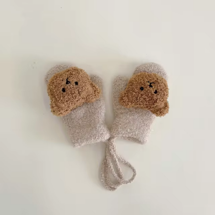 Children's Mittens with Bear Face – TinyBear Mittens