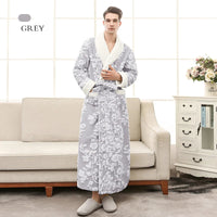 Jacquard Bathrobe | Warm and comfy fleece bathrobe