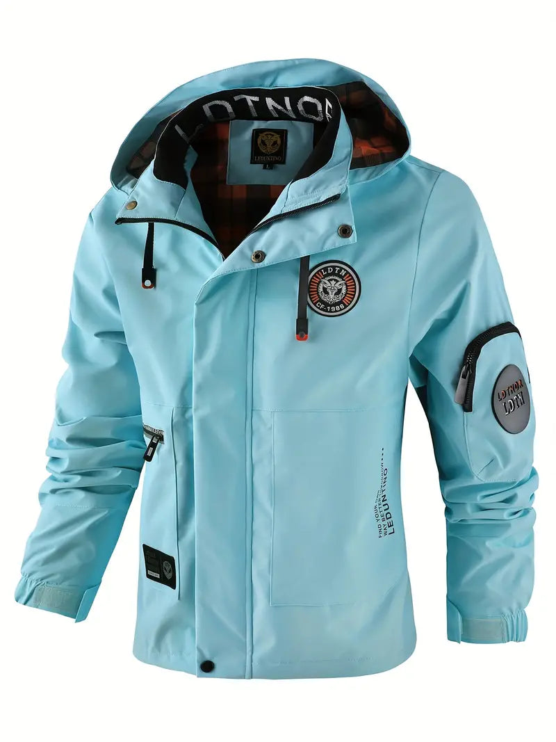Leichte Herren-Outdoorjacke wind- & wasserdicht mit Kapuze – Torben